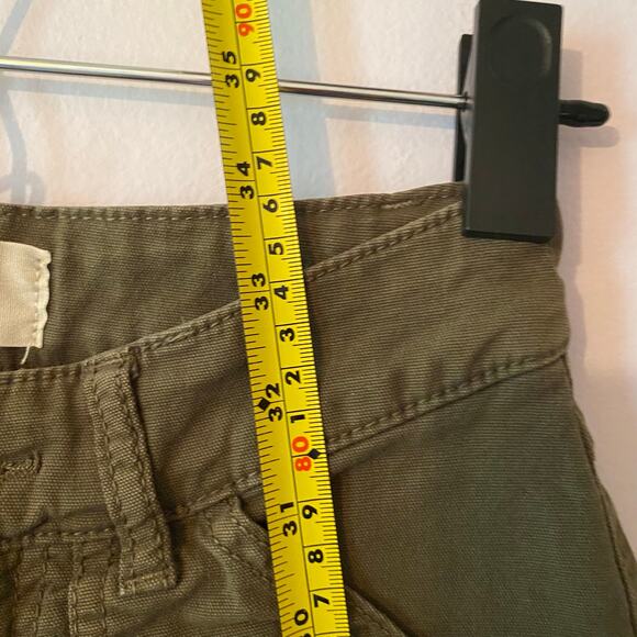 Marine Layer Women size 0 Army Green Maya Straight Leg Carpenter Cropped Pants - Picture 9 of 11